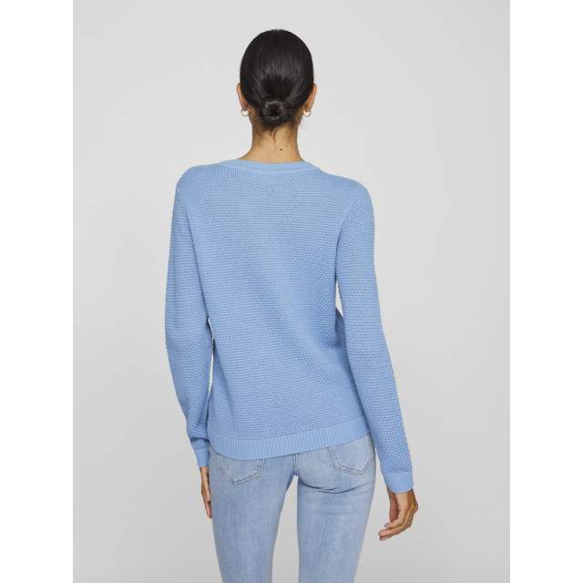 Vila vidalo o-neck l/s knit top- noos 14082767 blissful blue 06712.240.0070 large