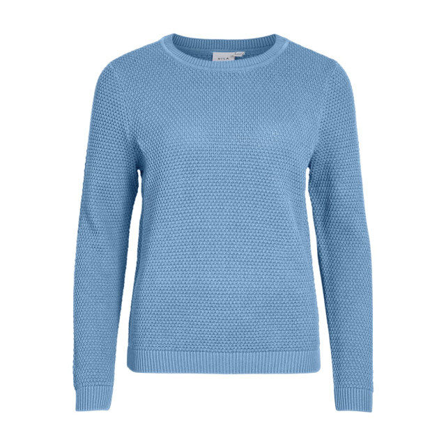 Vila vidalo o-neck l/s knit top- noos 14082767 blissful blue 06712.240.0070 large