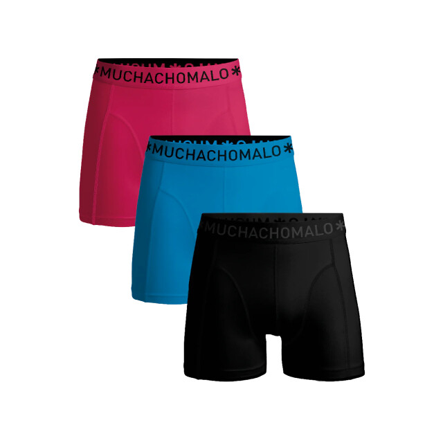 Muchachomalo Jongens 3-pack boxershorts U-SOLID1010-1114J large