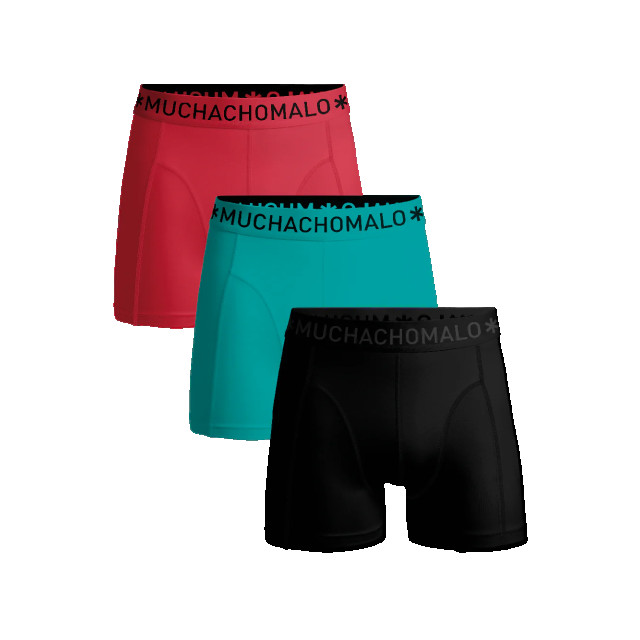 Muchachomalo Jongens 3-pack boxershorts U-SOLID1010-1110J large