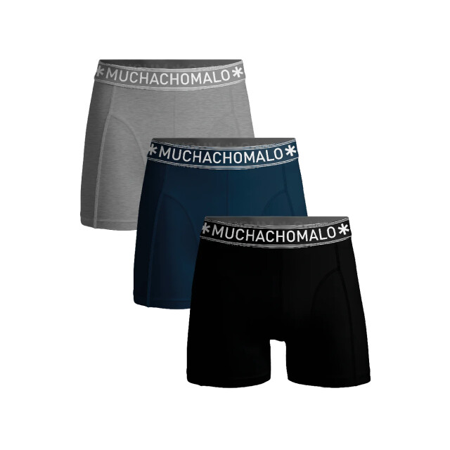 Muchachomalo Jongens 3-pack boxershorts U-SOLID1010-1097J large