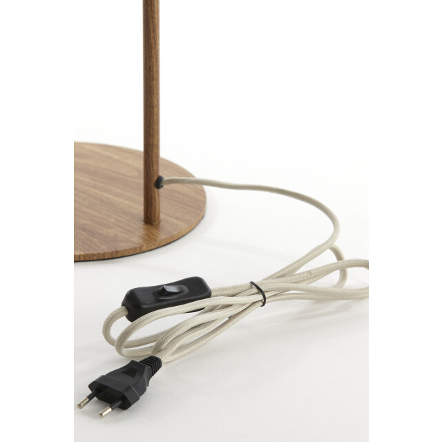 Light & Living tafellamp 26x20x59,5 cm donio hout print naturel+touw crème 2883718 large