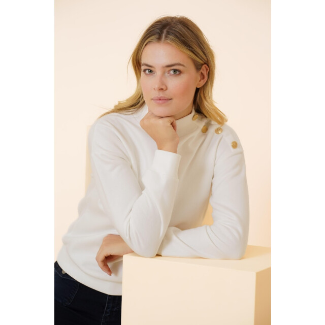 Geisha 42860-41 sweat with buttons 42860-41 large