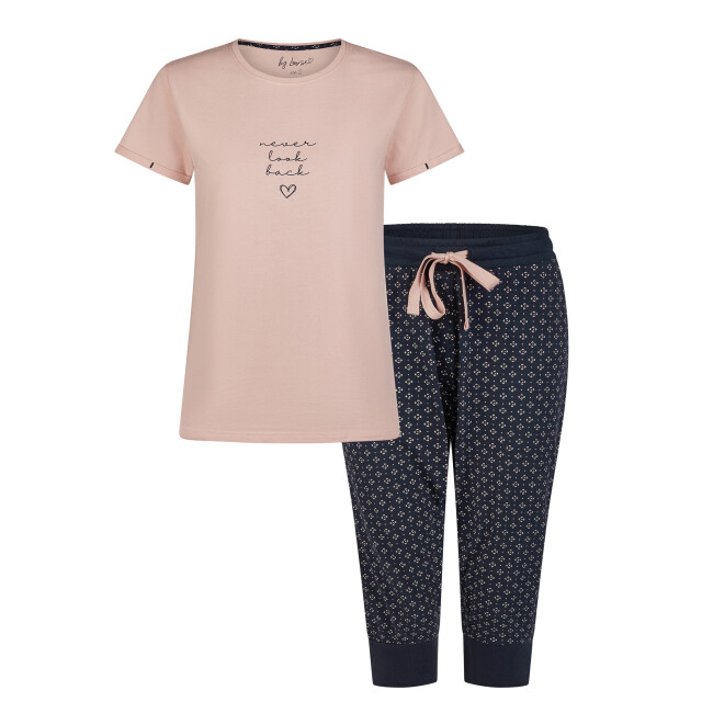 By Louise Essential dames capri pyjama driekwart aop roze BL-998-3+994-1 large