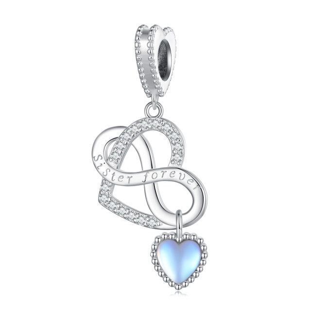 Mijn bedels Hangende bedel met swarovski steentjes oneindige liefde zus MB2324|one size large