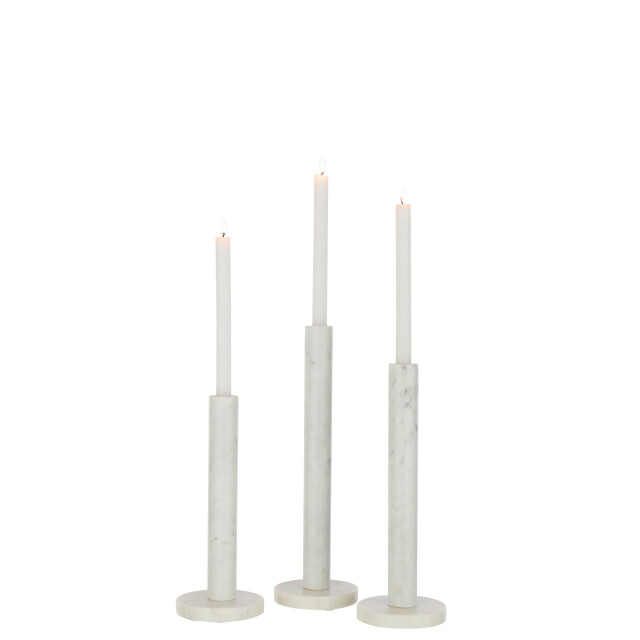 J-Line set van 3 kaarshouder marmer 12.5x12.5x40cm 3065768 large