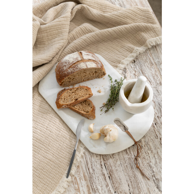 J-Line plank rechthoek marmer small 45x30x2cm 3009426 large