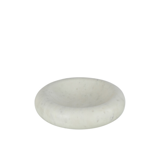 J-Line kom rond laag marmer large 29x29x7cm 3009421 large