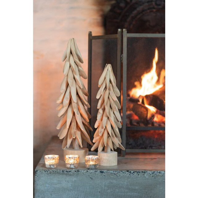 J-Line D- boom op voet takken hout medium 16x16x50cm 3000558 large