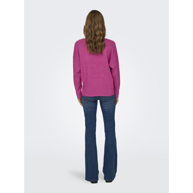 Only Onlrica life ls v-neck pullo knt n magenta 4219.55.0065 large
