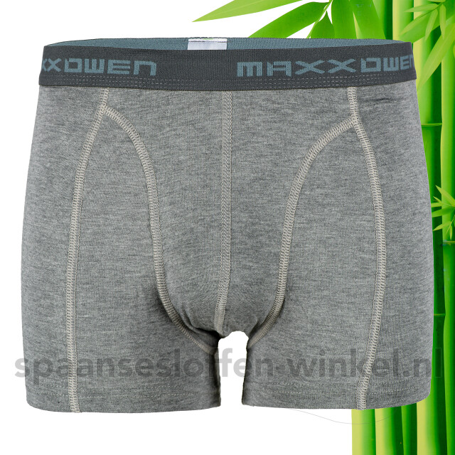 Boru Bamboo Maxx owen boxershort voor mannen 6 pack Maxx Owen Boru bamboo boxershort voor mannen Grijs 6 pack large