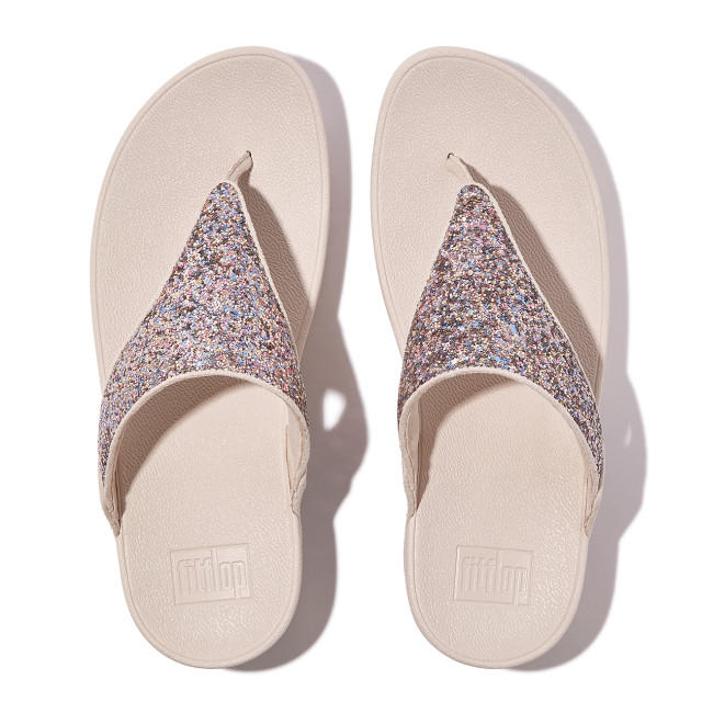 FitFlop Lulu multi-tonal glitter toe-post sandals JE6 large