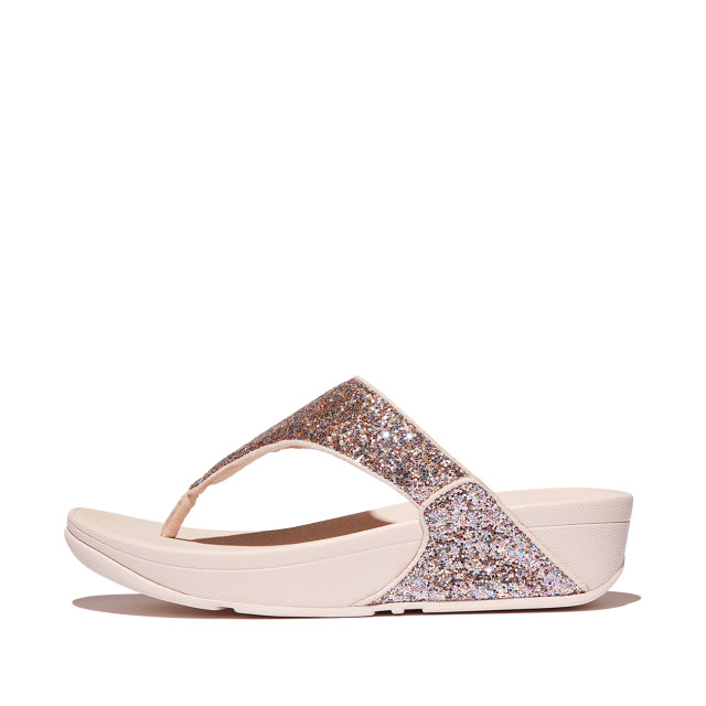 FitFlop Lulu multi-tonal glitter toe-post sandals JE6 large