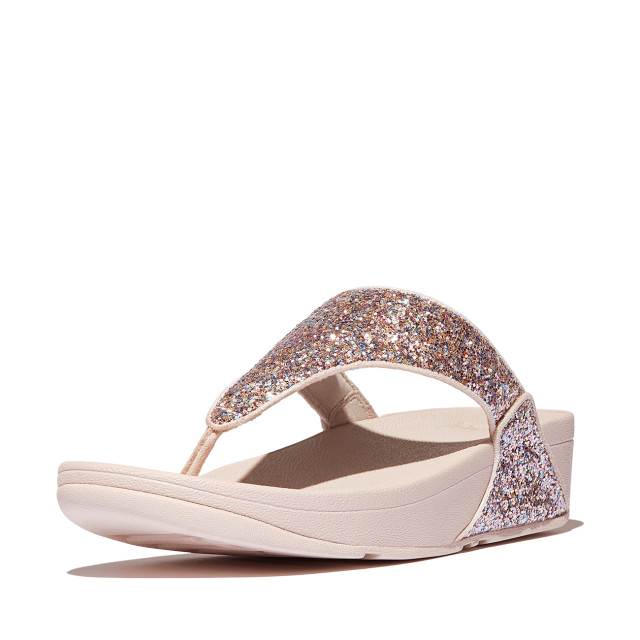 FitFlop Lulu multi-tonal glitter toe-post sandals JE6 large