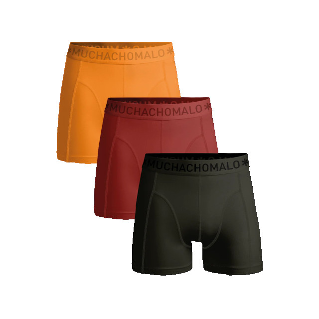 Muchachomalo Jongens 3-pack boxershorts U-SOLID1010-1105J large