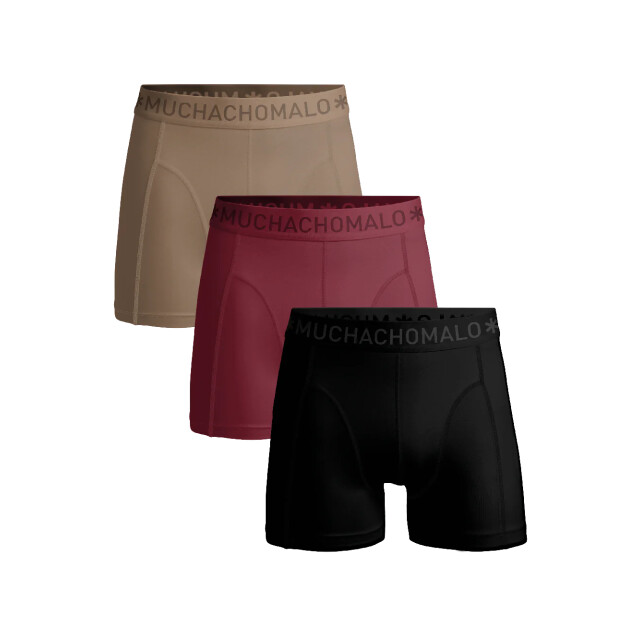 Muchachomalo Jongens 3-pack boxershorts U-SOLID1010-1111J large