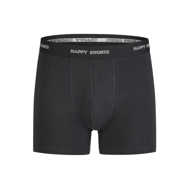 Happy Shorts Heren boxershorts trunks 3-pack zwart/bordeaux rood HS-J-1106 large