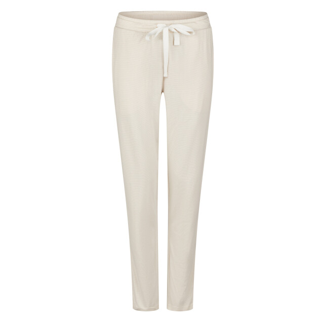 By Louise Dames pyjama set lang katoen mintgroen hartjes/beige gestreept BL-469-02 large