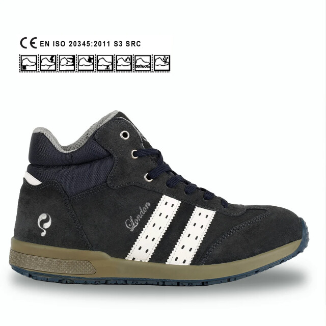 Q1905 Werkschoen london hoog blue suede QS0151-44 large