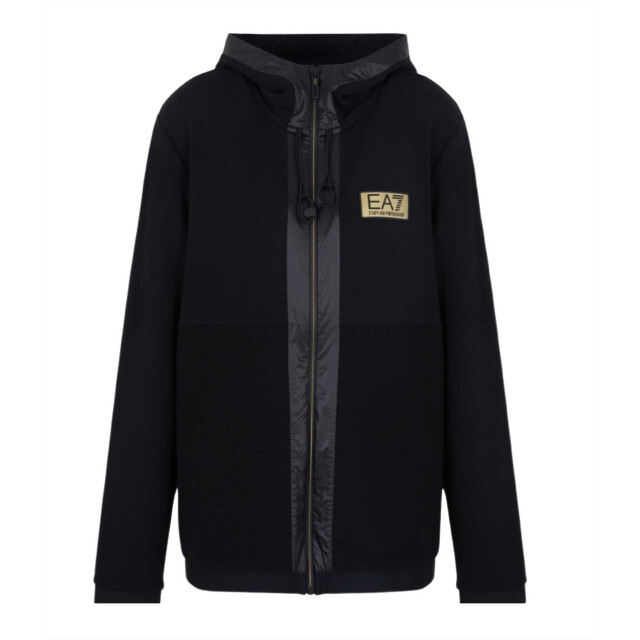 EA7 Trui sweatshirt s24 v zwart 3DPM10 PJUZZ large