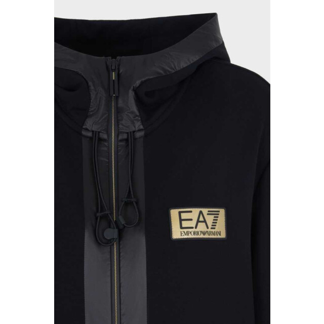 EA7 Trui sweatshirt s24 v zwart 3DPM10 PJUZZ large
