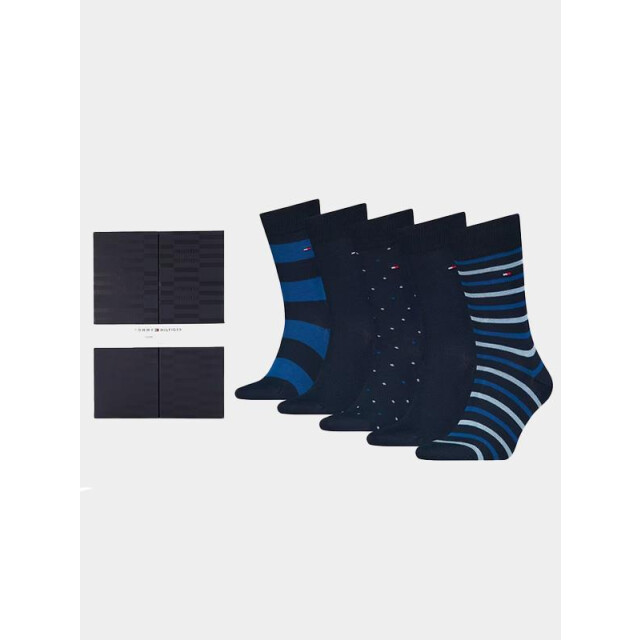 Tommy Hilfiger Cadeaubox sokken th men sock 5p giftbox stripe 701229782/001 183703 large