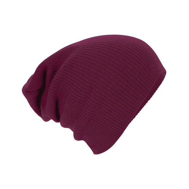 Beechfield Unisex slouch muts voor volwassenen UTFK1462_burgundy large