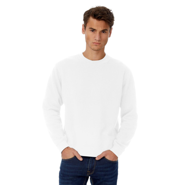 B and C Heren in sweatshirt UTFK146_white large