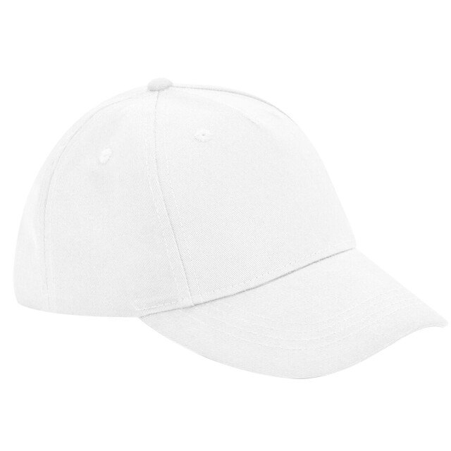 Beechfield 5 panelen biologisch katoenen baseball cap UTFK1504_white large