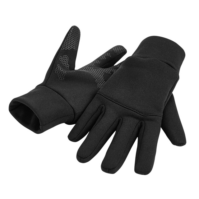 Beechfield Softshell sporthandschoenen voor volwassenen van unisex UTFK1526_black large