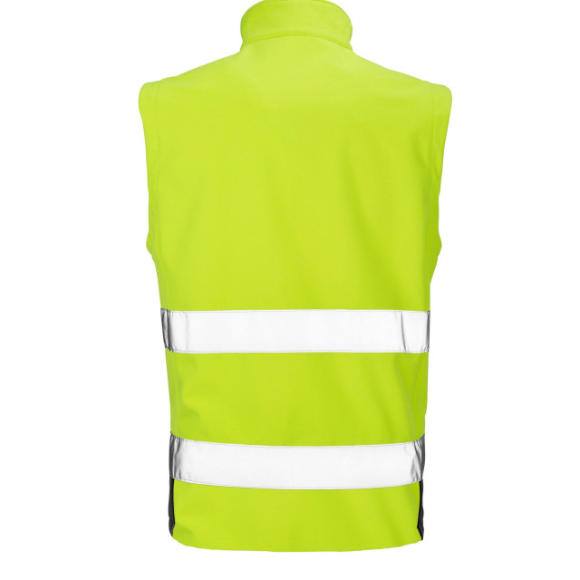 Safegard Heren softshell hi-vis gilet UTFK1530_fluorescentyellowblack large