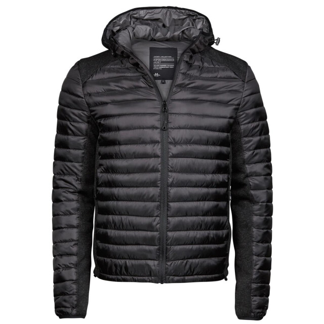 Tee Jays Heren aspen crossover jacket UTFK1424_jetblackblackmelange large