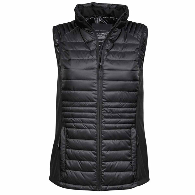 Tee Jays Vrouwen/dames crossover bodywarmer UTFK1408_blackblack large