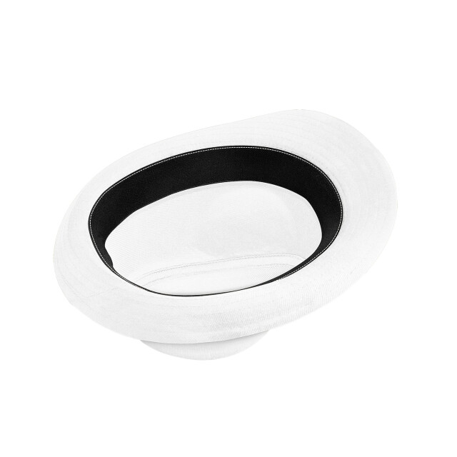 Beechfield Unisex fedora volwassenen UTFK1459_whiteblack large