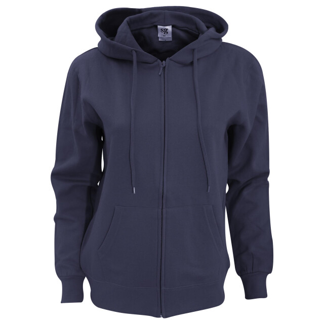 SG Dames sweatshirt met volledige ritssluiting en kap UTFK1393_navyblue large