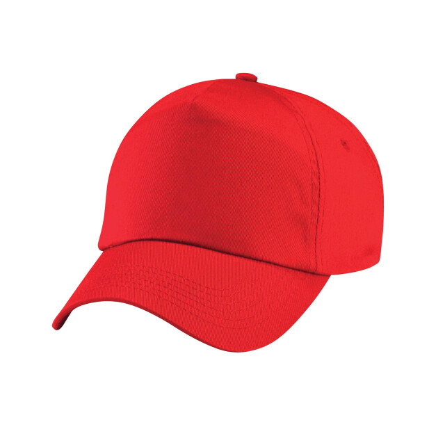 Beechfield Cap met 5 panelen voor kinderen UTFK1379_brightred large