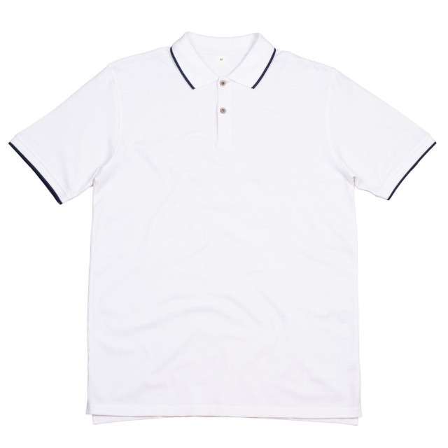 Mantis Heren poloshirt met tip UTFK1351_whitenavy large