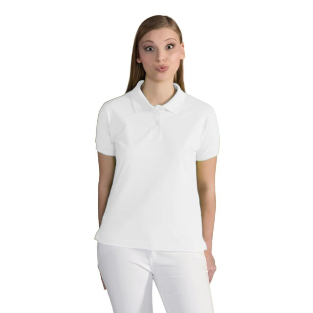SG Dames poloshirt met korte mouwen van katoen UTFK1348_white large