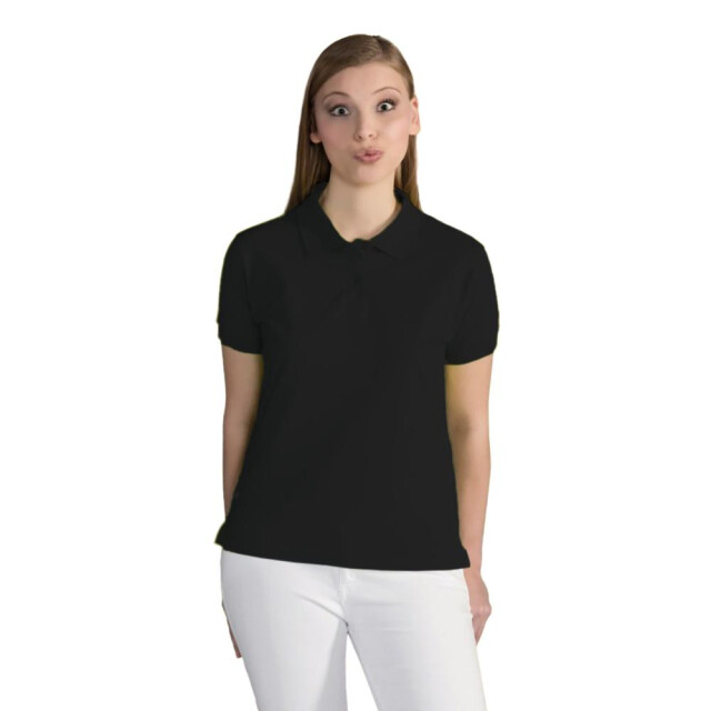 SG Dames poloshirt met korte mouwen van katoen UTFK1348_black large