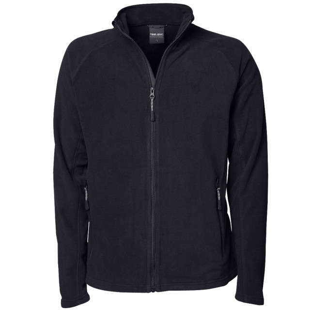 Tee Jays Heren full zip actief lichtgewicht fleece jasje UTFK1261_black large