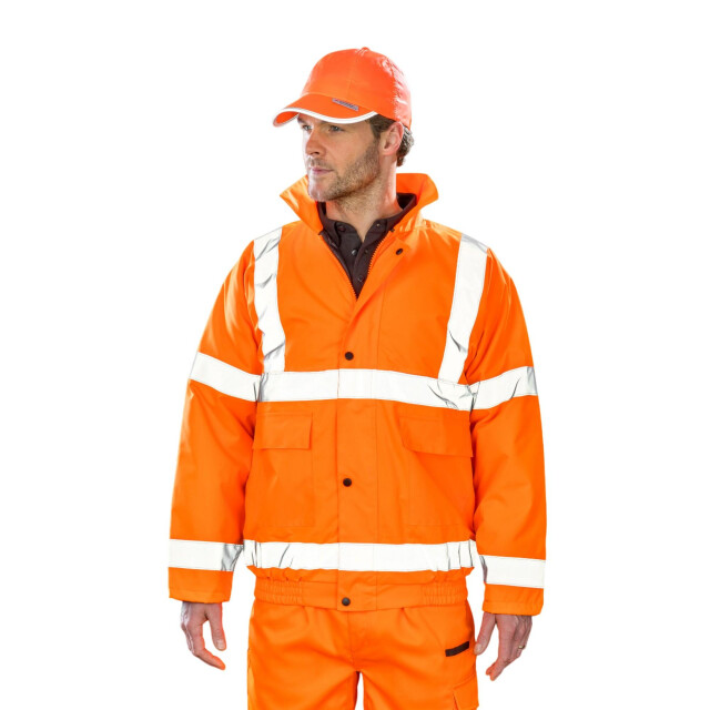 Result Heren hi-vis winter blouson jas UTFK1252_orange large