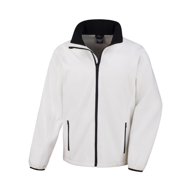 Result Soft shell jas voor heren UTFK1248_whiteblack large
