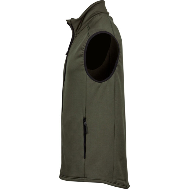 Tee Jays Heren fleece stretch body warmer UTFK1249_deepgreen large