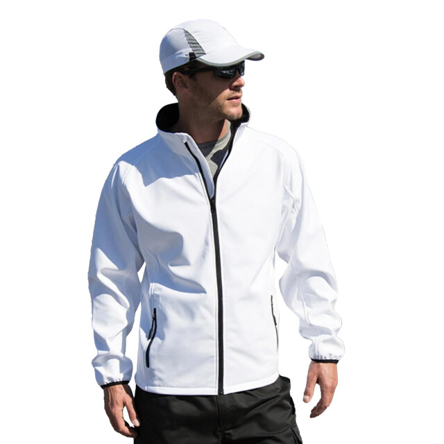 Result Soft shell jas voor heren UTFK1248_whiteblack large