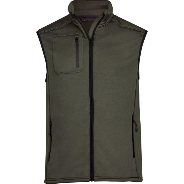 Tee Jays Heren fleece stretch body warmer UTFK1249_deepgreen large