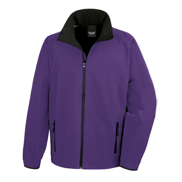 Result Soft shell jas voor heren UTFK1248_purpleblack large