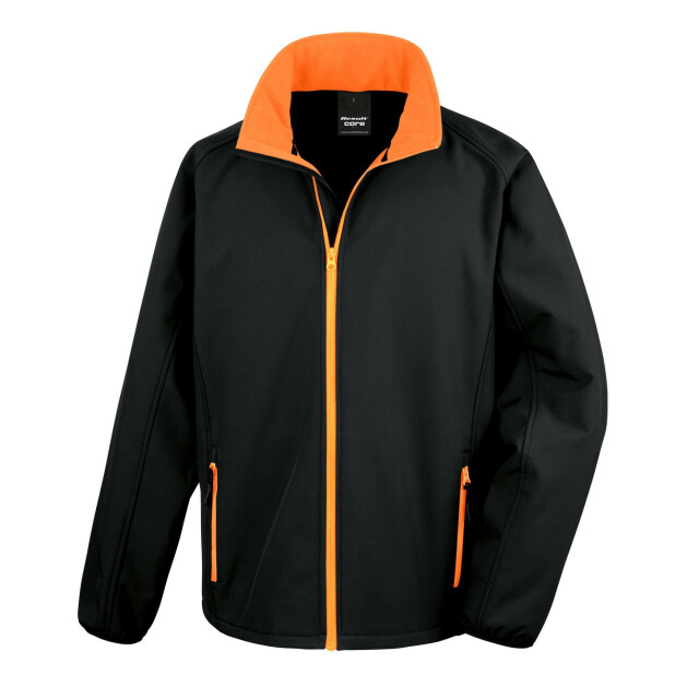 Result Soft shell jas voor heren UTFK1248_blackorange large