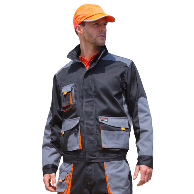 Result Lite jas voor volwassenen UTFK1235_blackgreyorange large