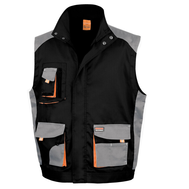 Result Unisex lite gilet voor volwassenen UTFK1234_blackgreyorange large