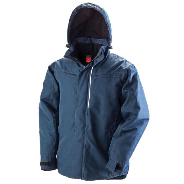 Result Denimjack met textuur voor volwassenen UTFK1224_navyblue large